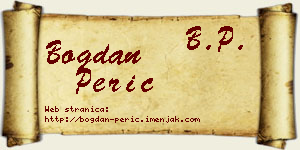 Bogdan Perić vizit kartica